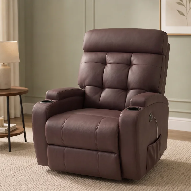 Poltrona Pós Cirúrgica Power Lift Corino Marrom